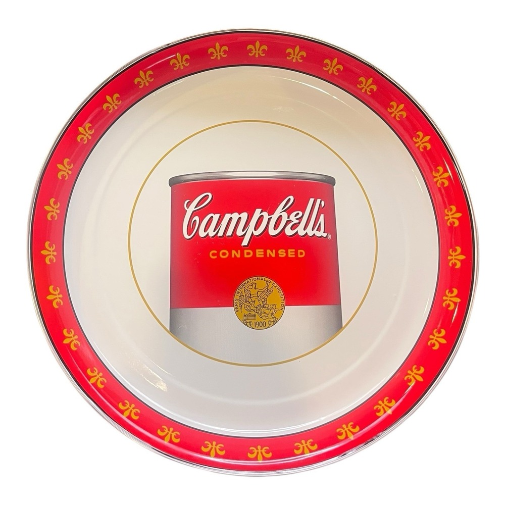 Golden Rabbit 2017 Campbell's Soup 15.5 Inch‎ Round Metal Serving Tray